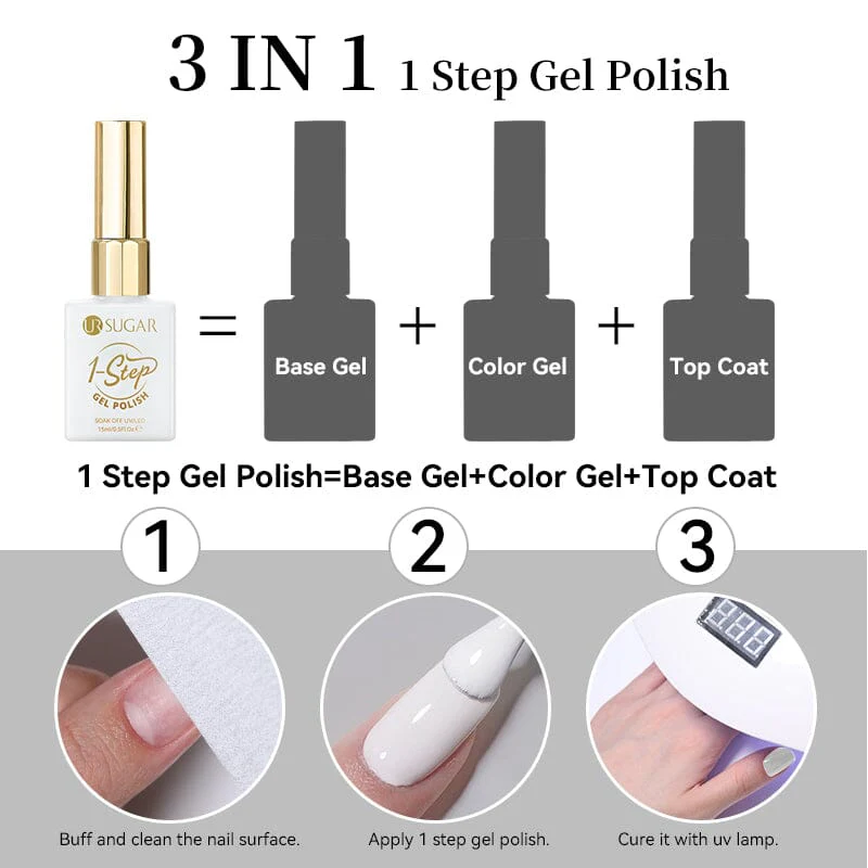 1 Step Gel Polish ST02 15ml - Image 8