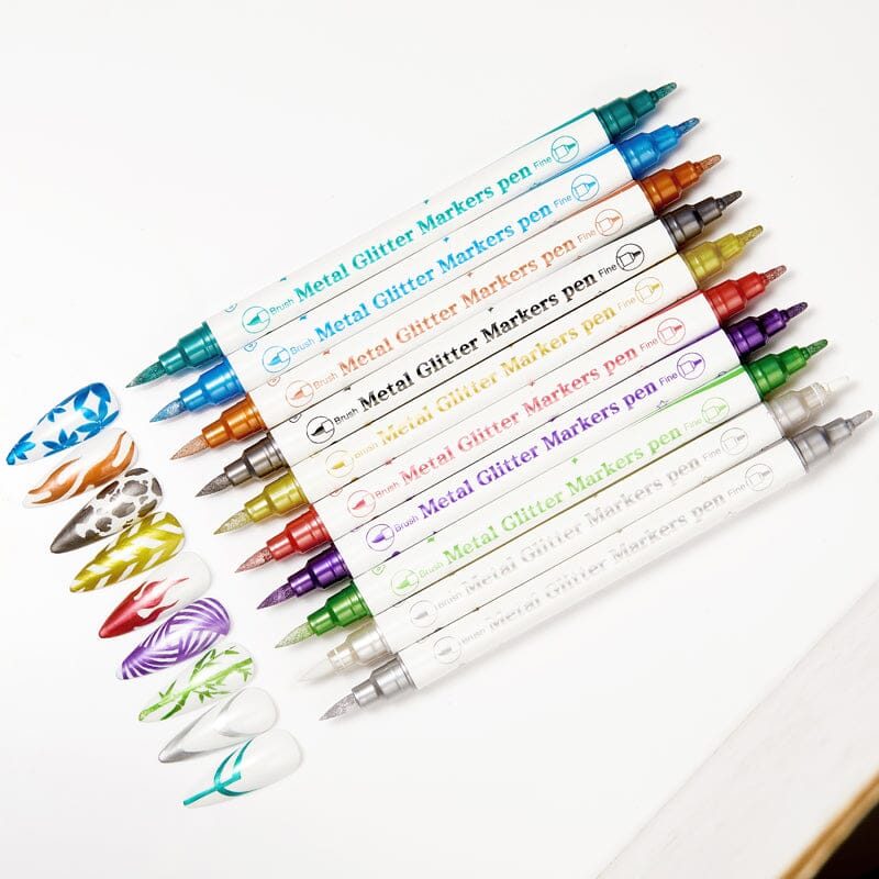 10 Colors Double Head Metal Painting Pen
