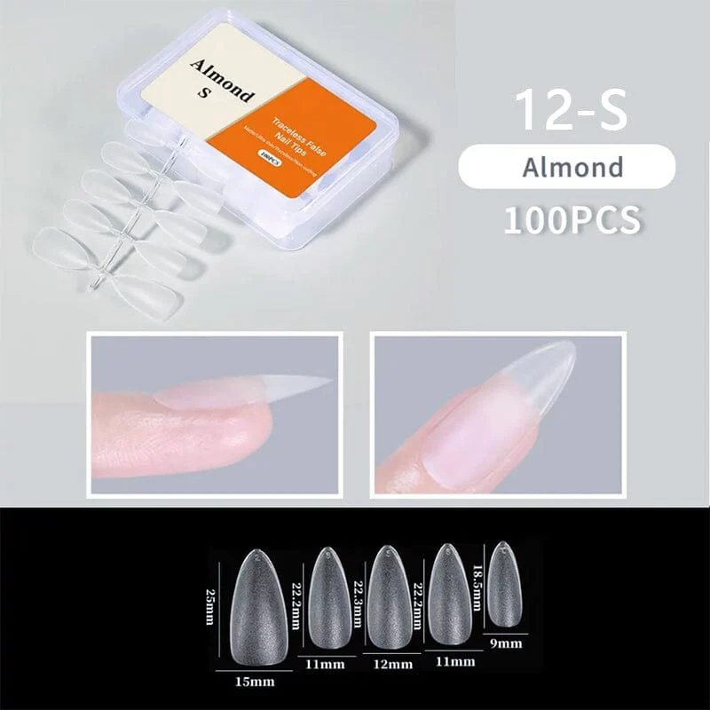 100pcs/box Matte Clear False Nail Tips - Image 21