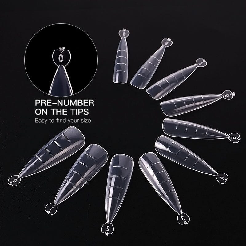 100pcs Mold Tips for Extension Nails (With Scale) - Image 11