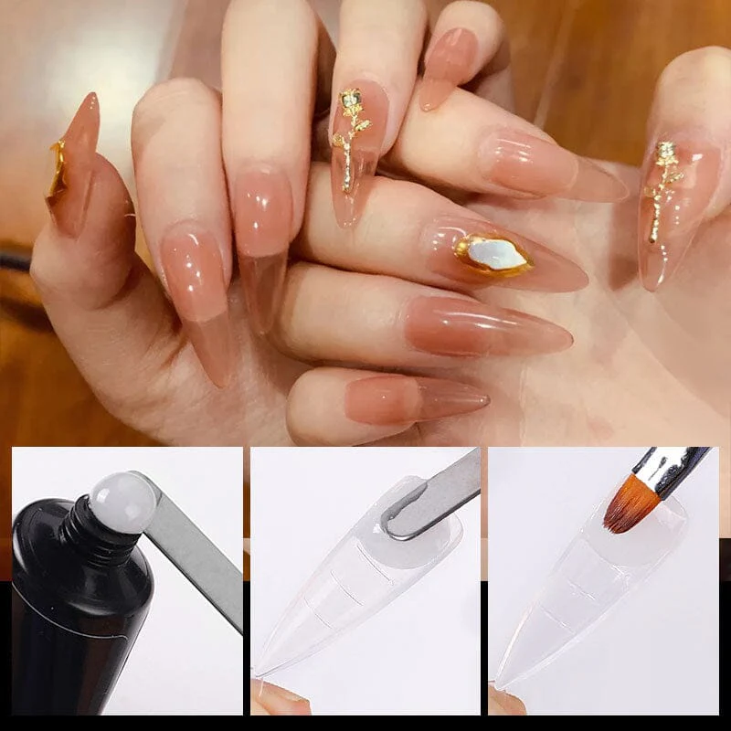100pcs Mold Tips for Extension Nails (With Scale) - Image 3