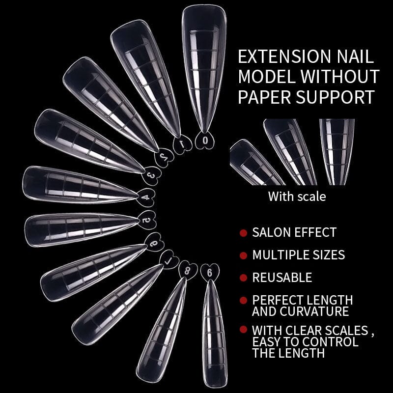 100pcs Mold Tips for Extension Nails (With Scale) - Image 5