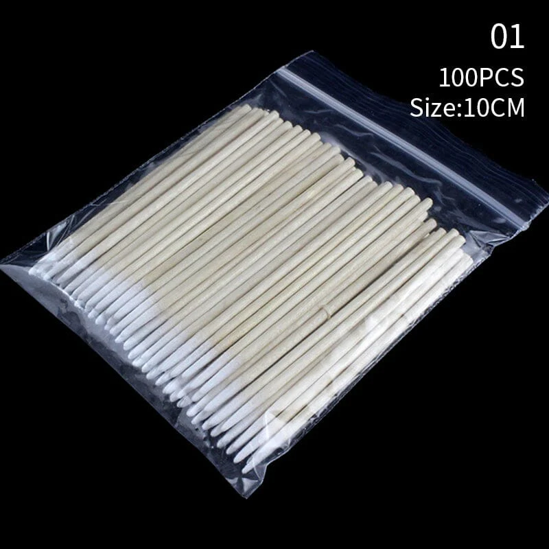 100pcs 10cm Pointed Cotton Swabs - Image 9
