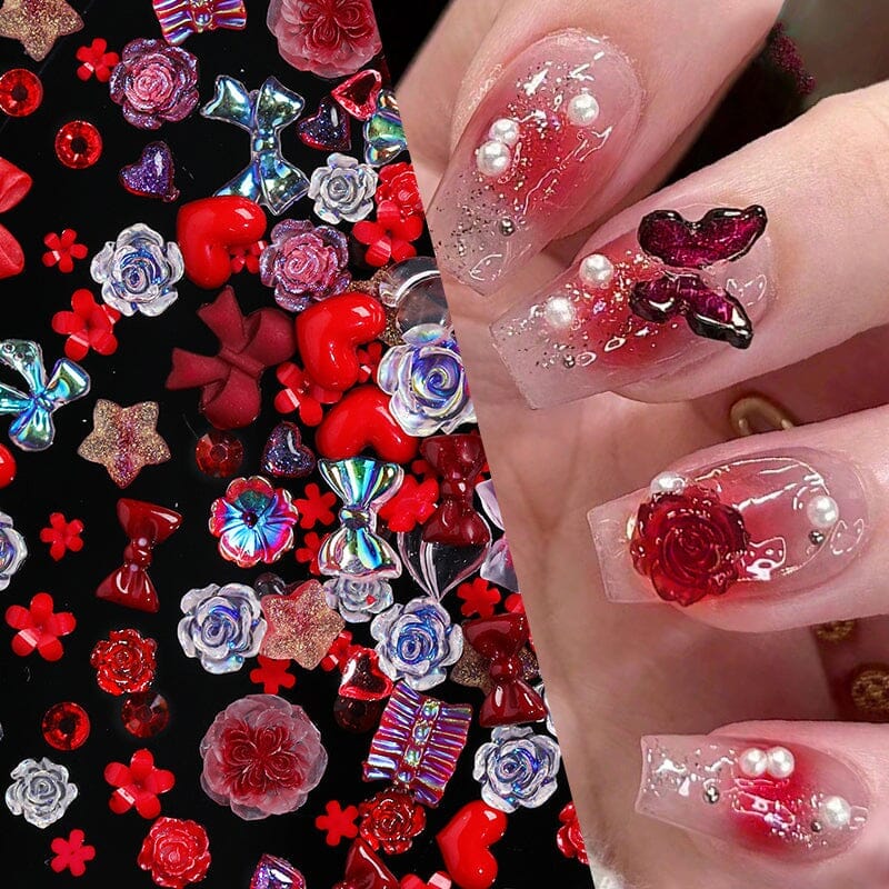 100pcs Random Mixed 3D Nail Decoration #06 - Image 17
