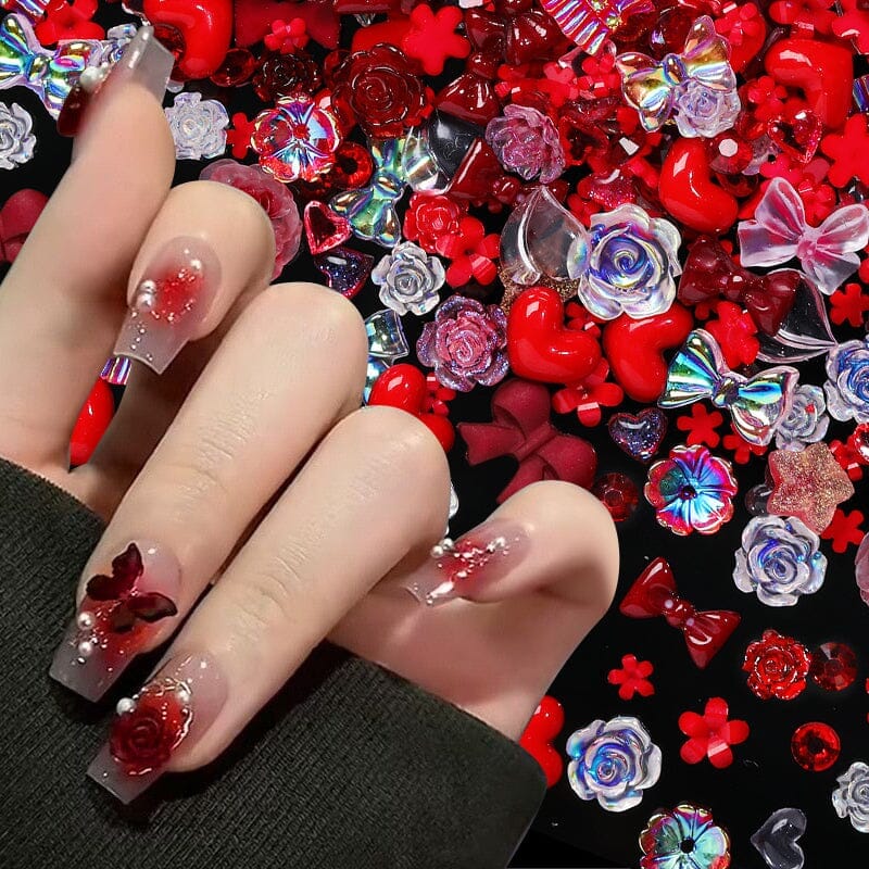 100pcs Random Mixed 3D Nail Decoration #06 - Image 19
