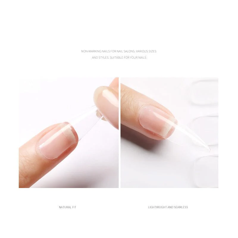 100pcs Oval Transparent False Nail Tips - Image 10