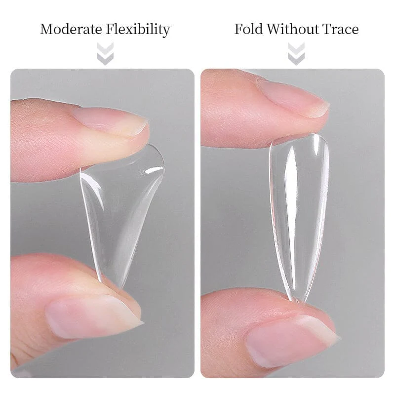 100pcs Oval Transparent False Nail Tips - Image 6