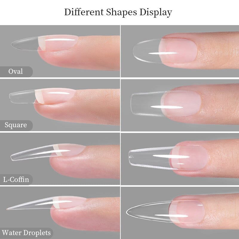 100pcs Oval Transparent False Nail Tips - Image 8