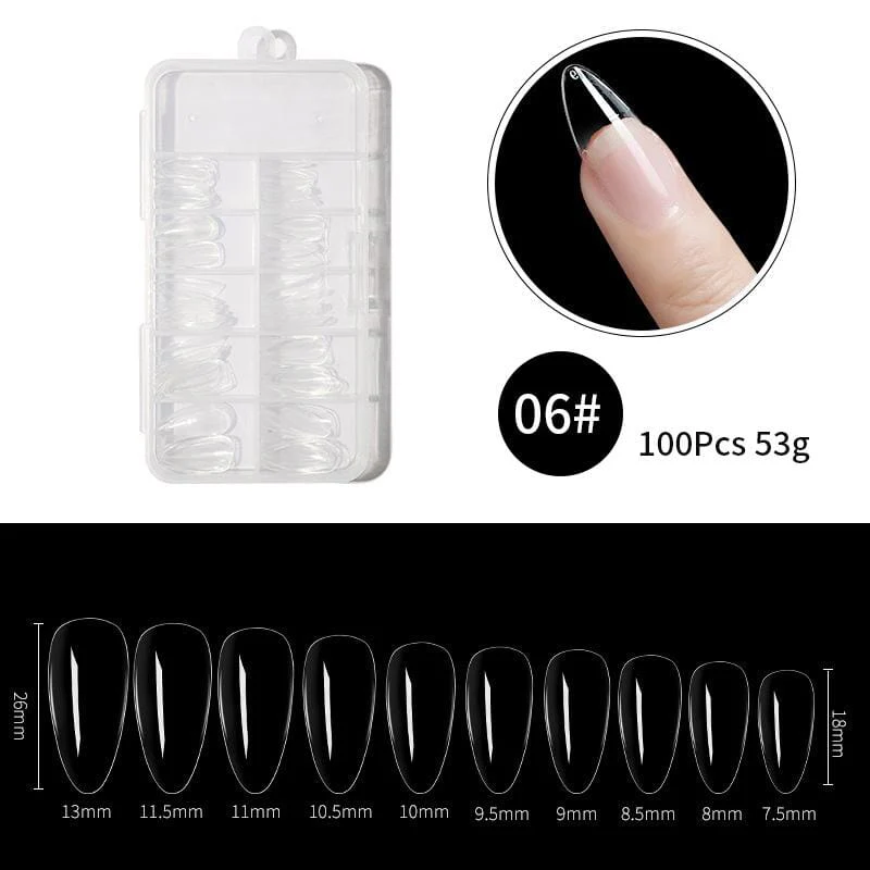 100pcs Transparent False Nail Tips - Image 15