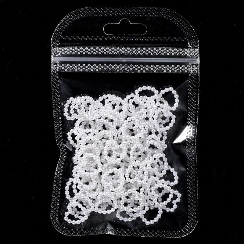 100pcs White Pearl Love Design - Image 5