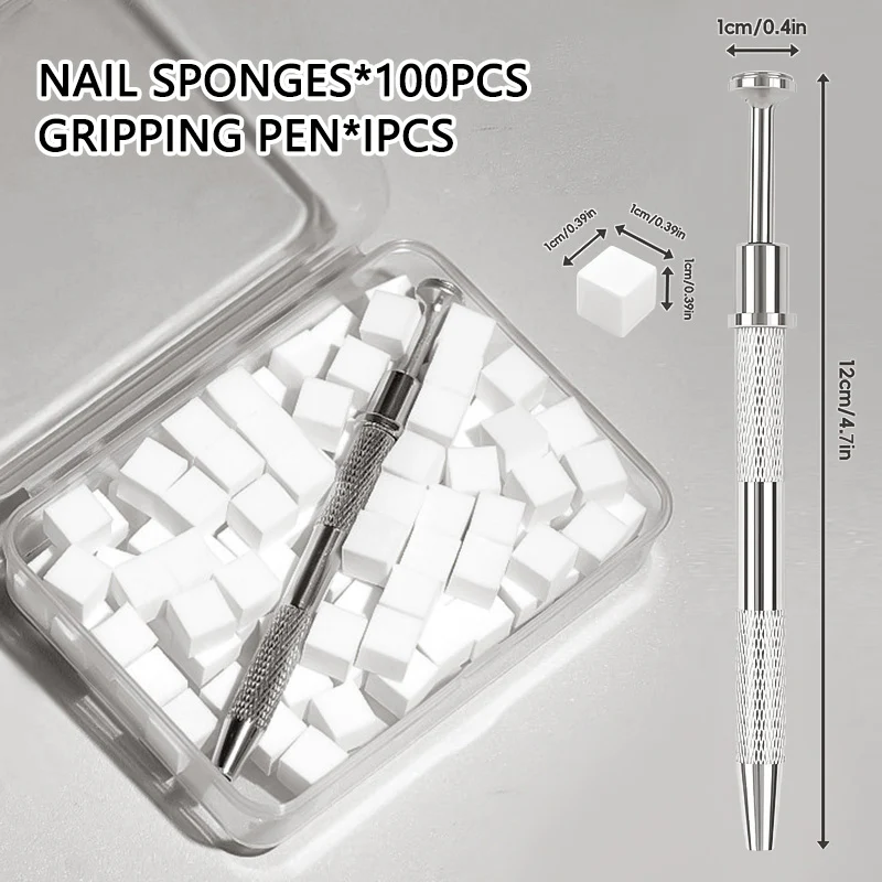 100pcs White Sponges Grabbing Pen Set - Image 4