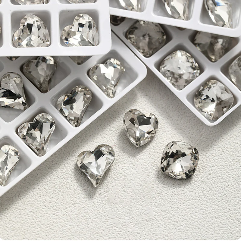 10pcs #12 8*9mm Transparent Irregular-Shaped Rhinestones - Image 12