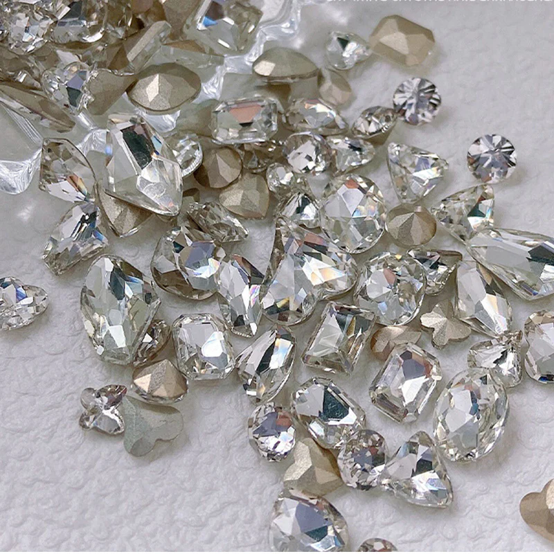 10pcs #12 8*9mm Transparent Irregular-Shaped Rhinestones - Image 15