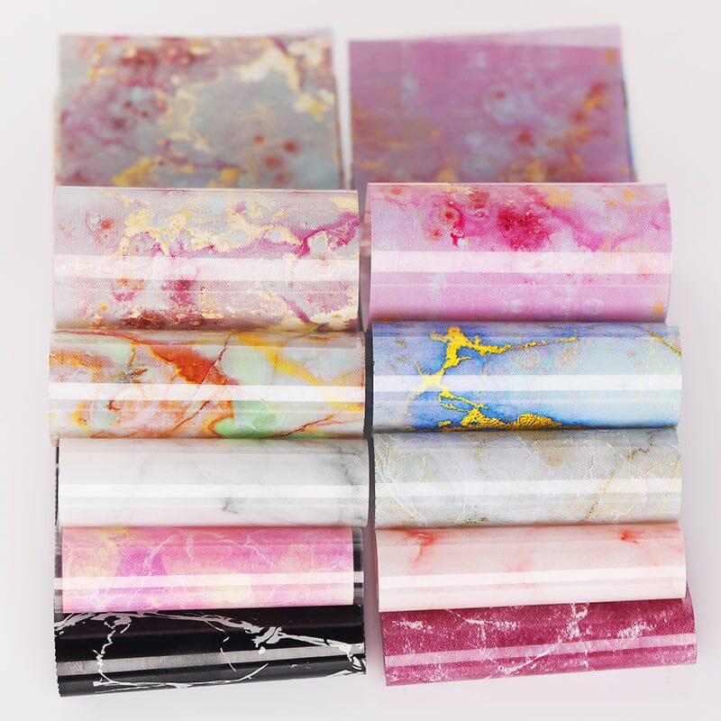 10pcs Marble Nail Foil Stickers - Image 9