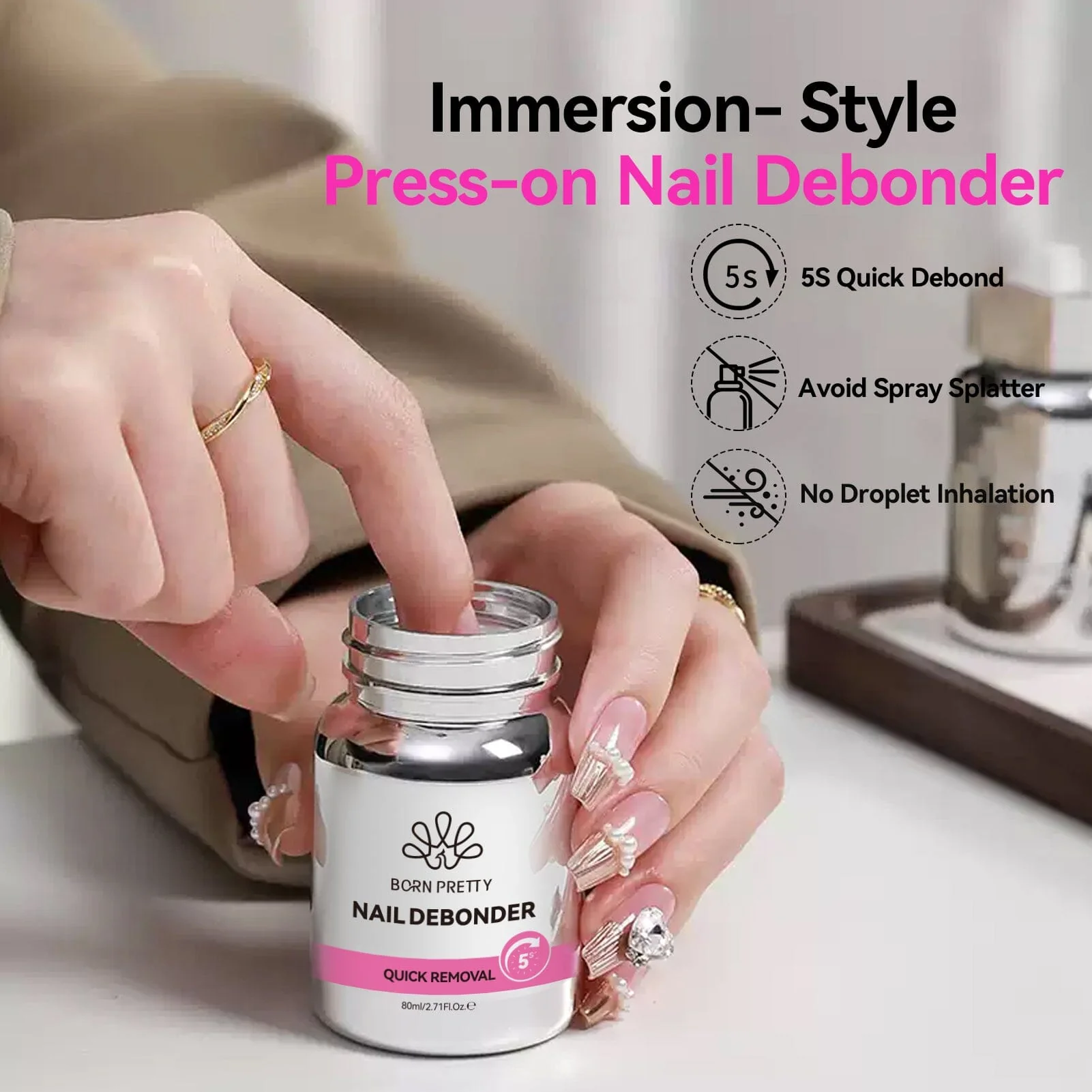 3pcs Nail Debonder 80ml - Image 2