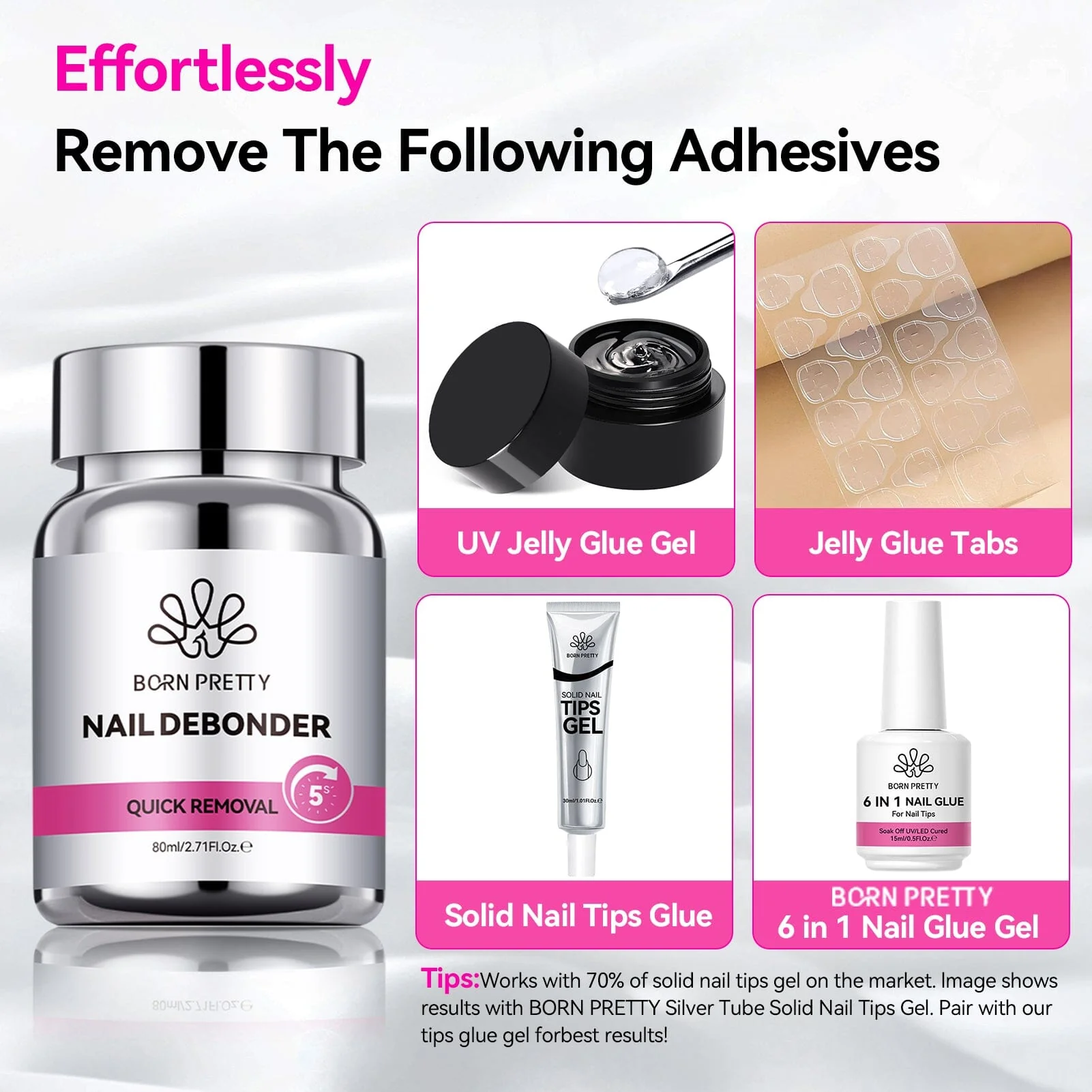 3pcs Nail Debonder 80ml - Image 5