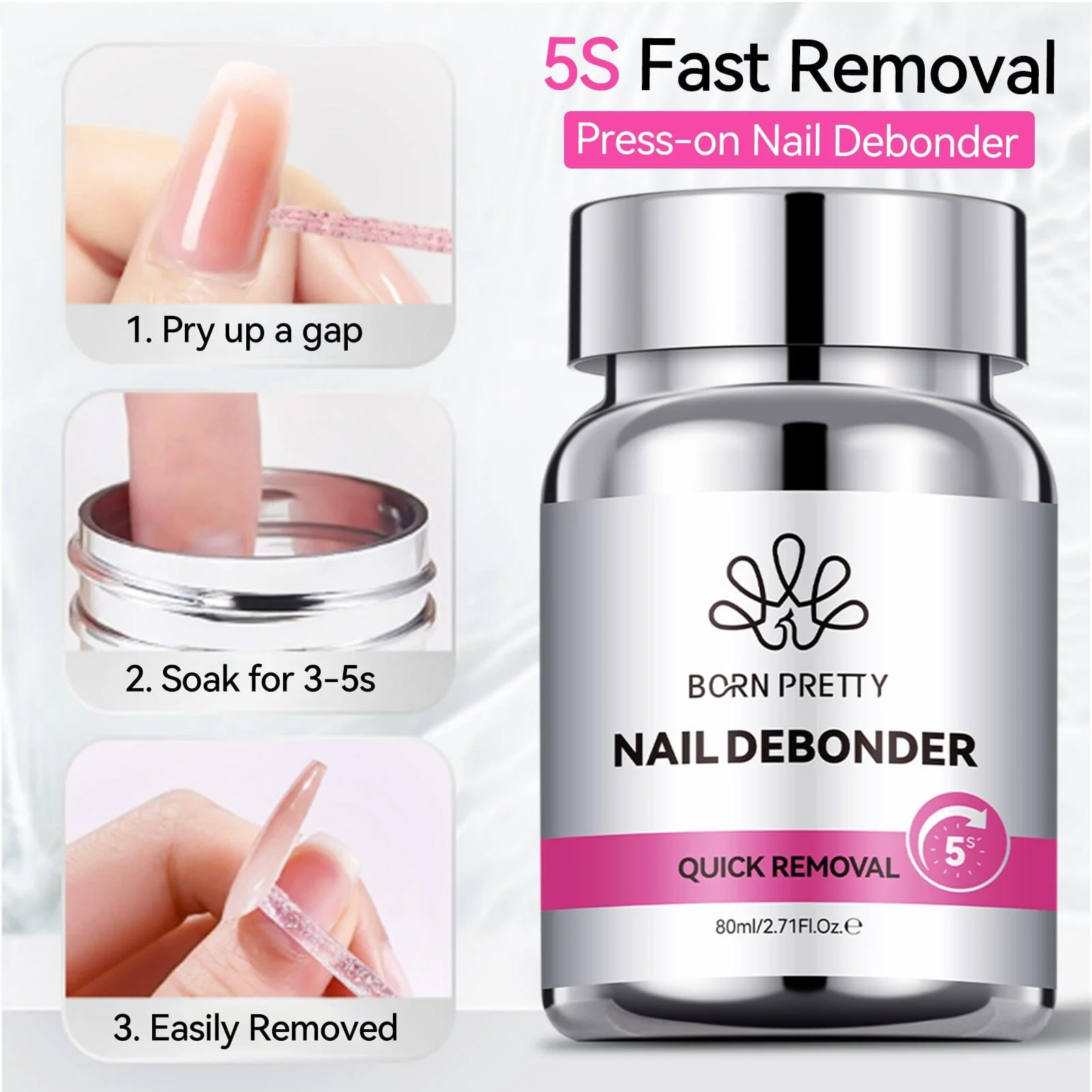 3pcs Nail Debonder 80ml - Image 6
