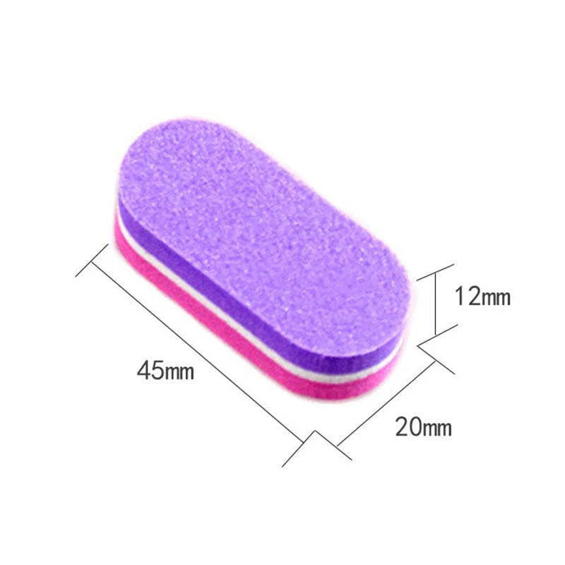 10pcs Pink Purple Nail Files 100/180 - Image 5