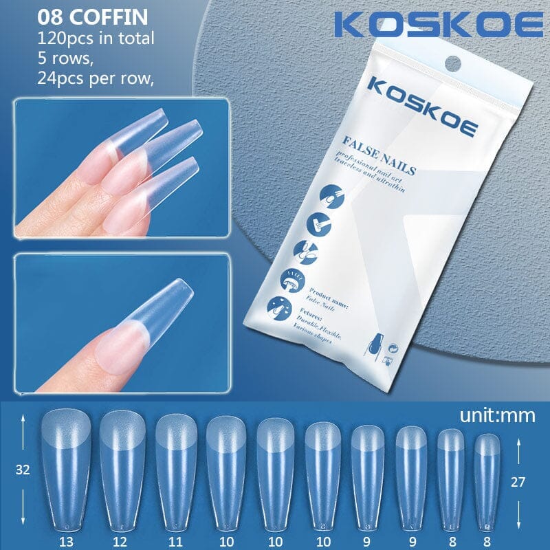 120pcs Full Cover False Nail Tips - Image 37