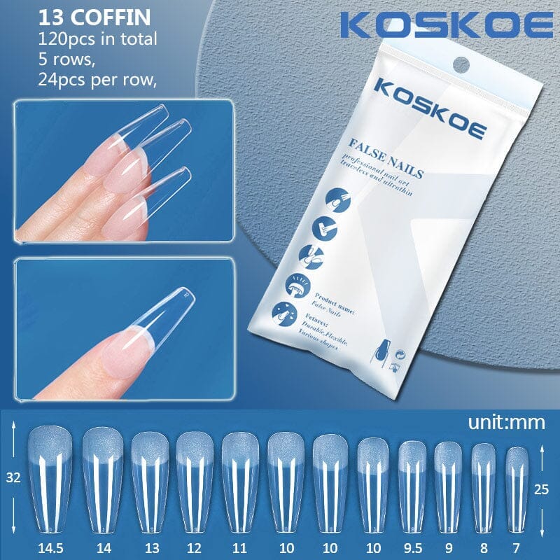 120pcs Full Cover False Nail Tips - Image 27