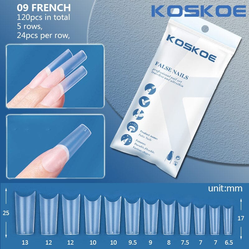 120pcs Full Cover False Nail Tips - Image 38