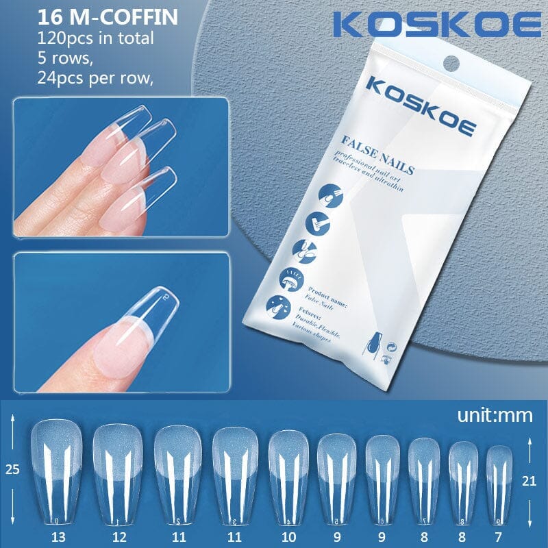 120pcs Full Cover False Nail Tips - Image 30