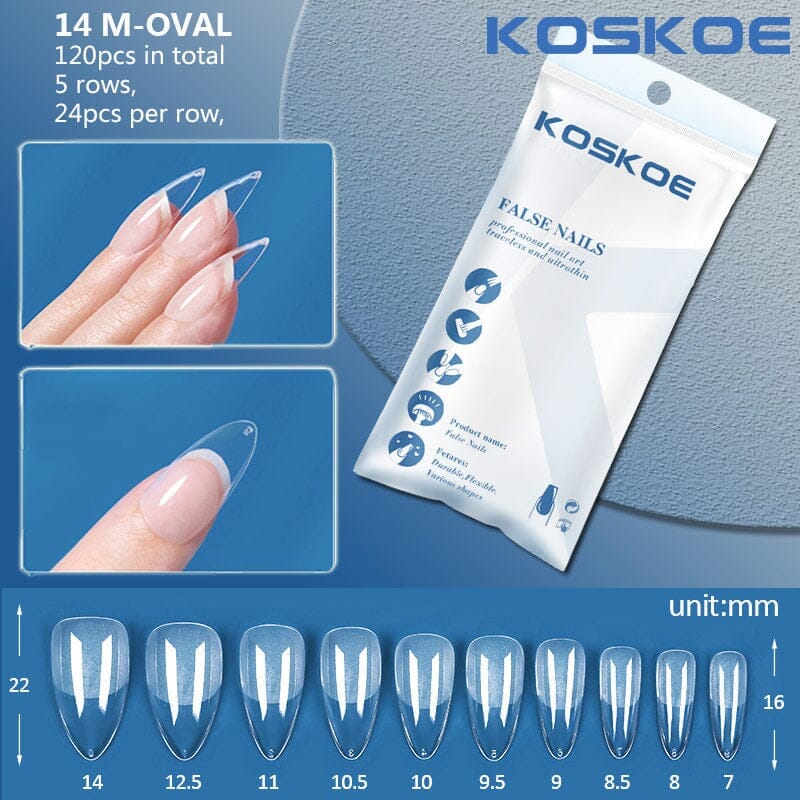 120pcs Full Cover False Nail Tips - Image 28