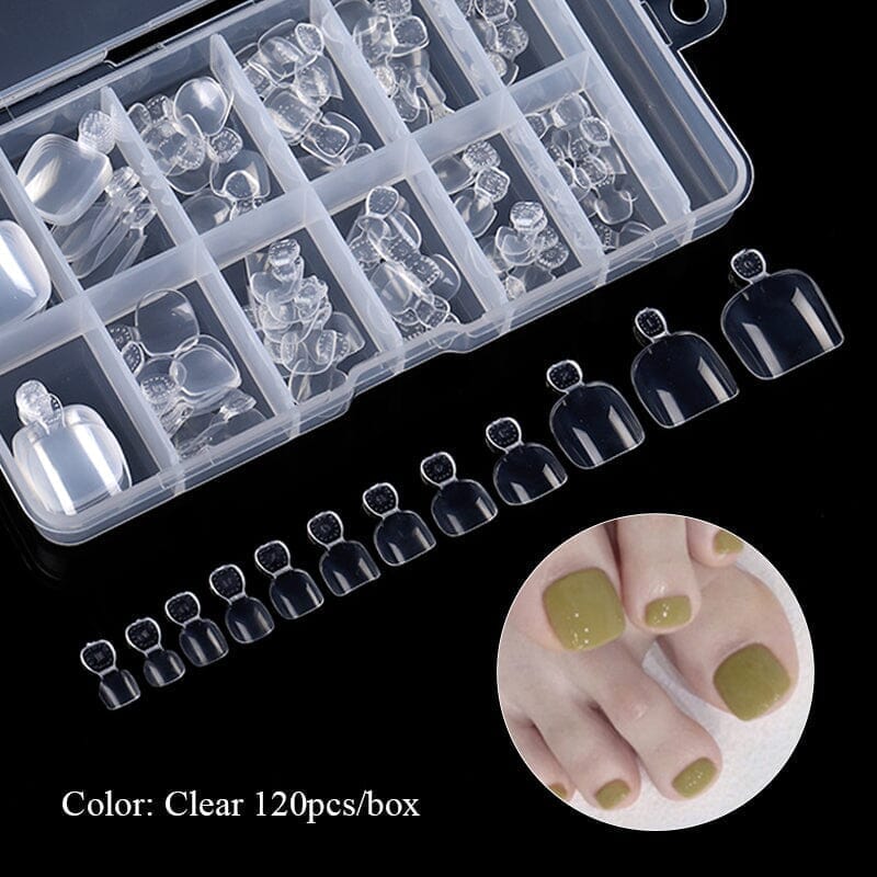 120pcs Clear Toenail False Nail Tips - Image 10