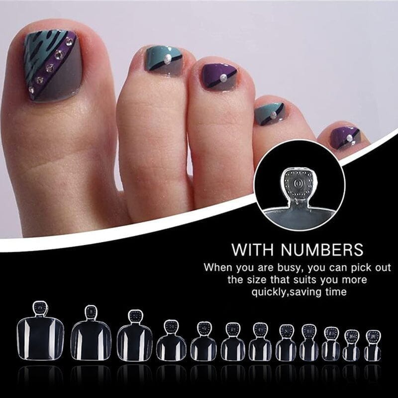 120pcs Clear Toenail False Nail Tips - Image 6