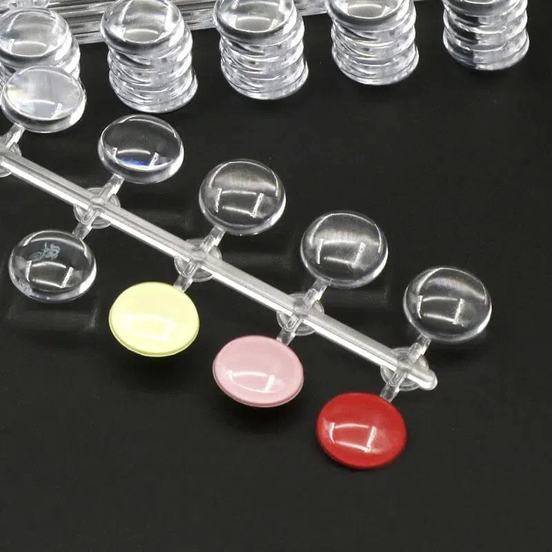 120pcs Round Transparent Display False Nail Tips - Image 11