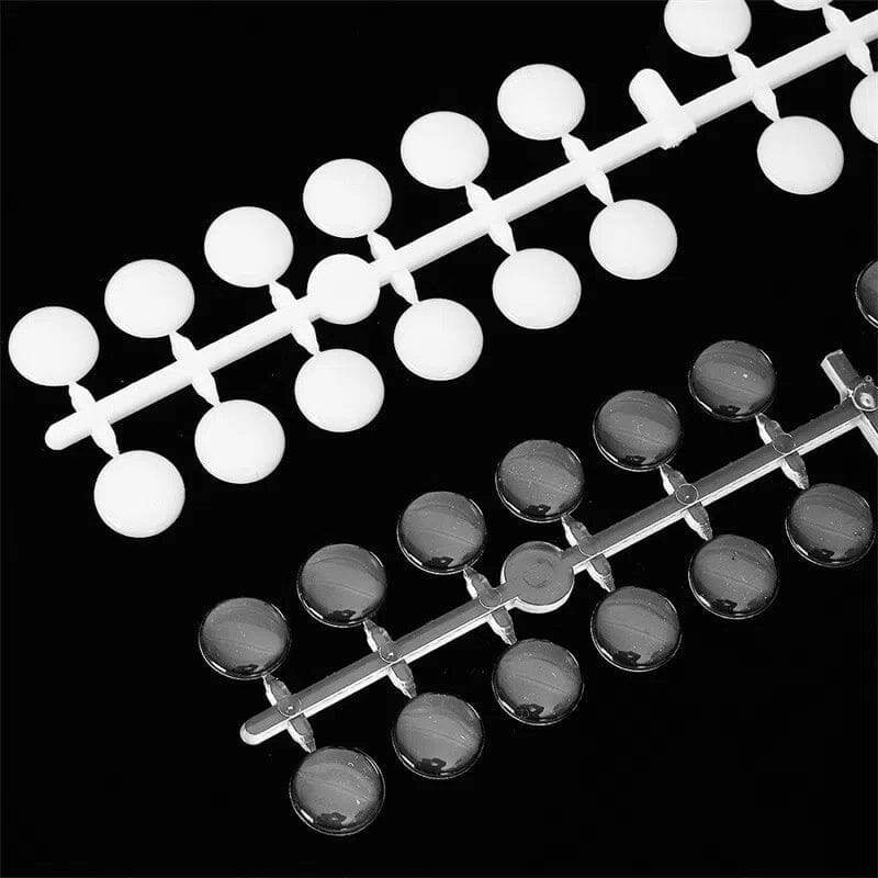 120pcs Round Transparent Display False Nail Tips - Image 12