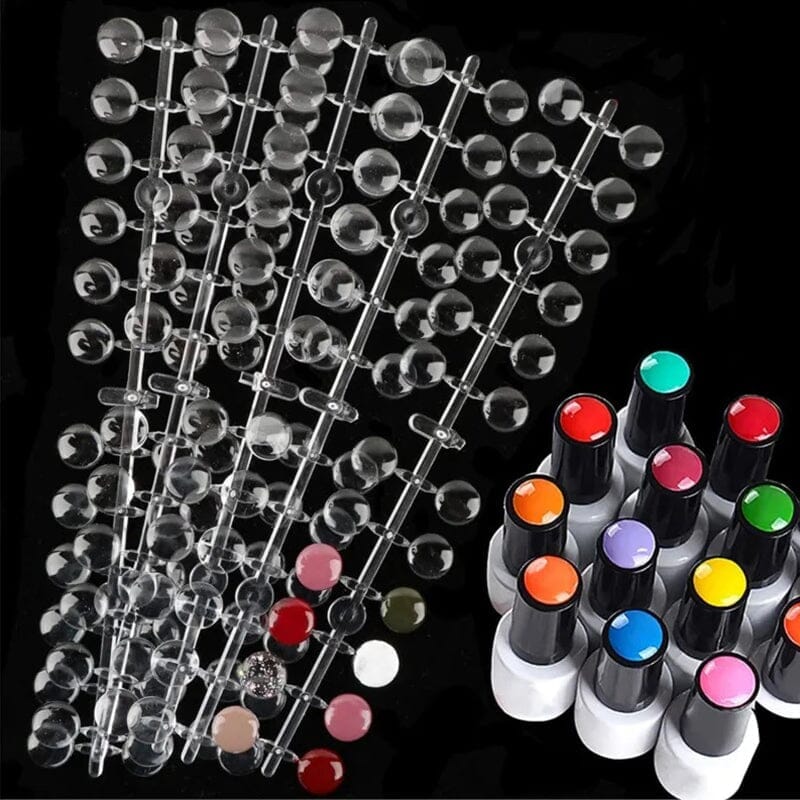 120pcs Round Transparent Display False Nail Tips - Image 7
