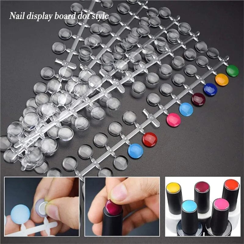 120pcs Round Transparent Display False Nail Tips - Image 8