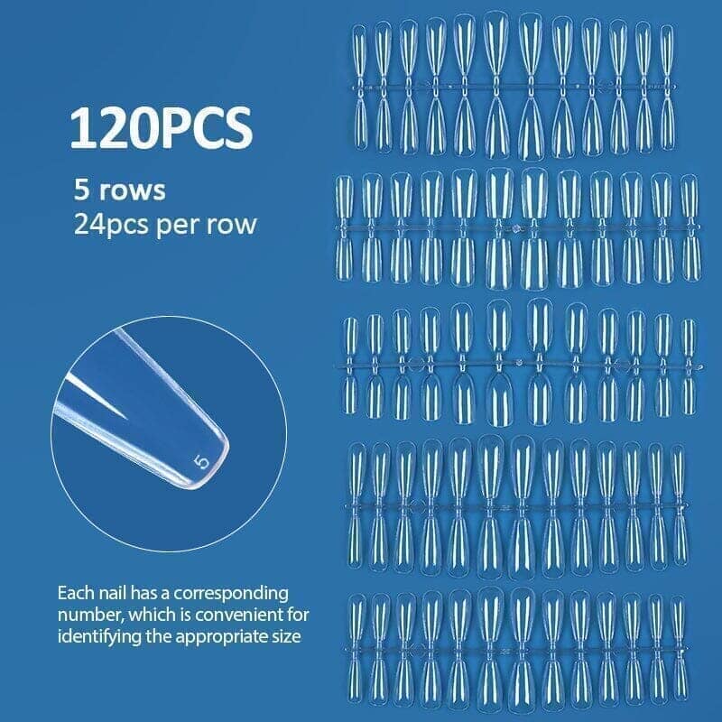 120pcs Full Cover False Nail Tips - Image 12