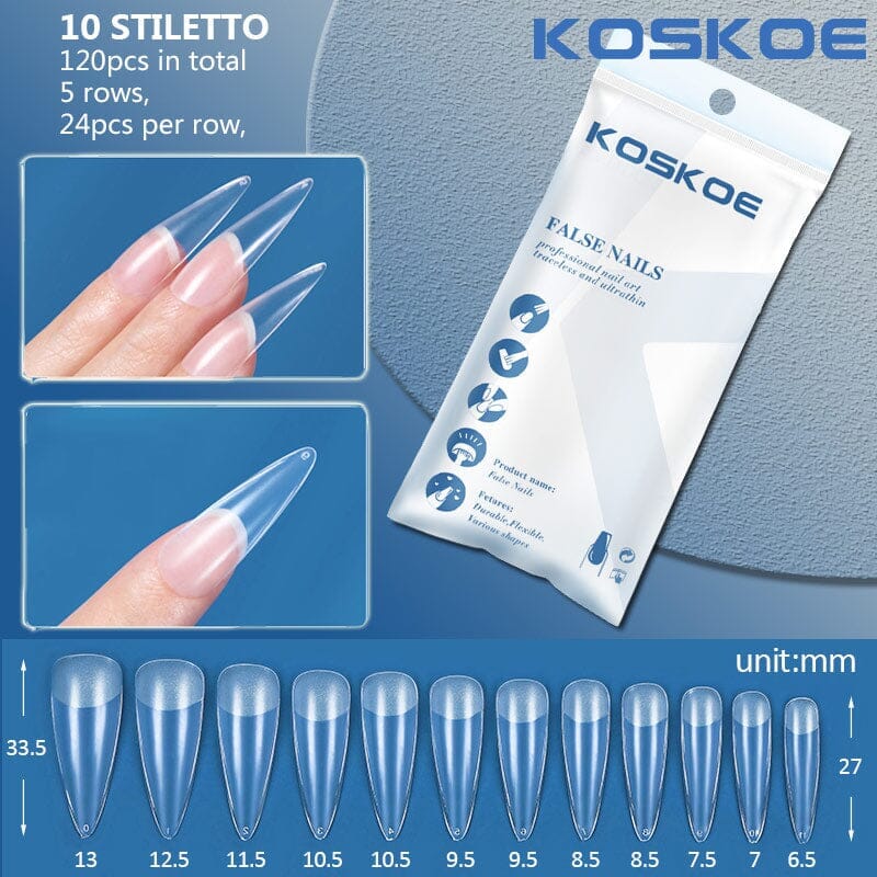 120pcs Full Cover False Nail Tips - Image 24