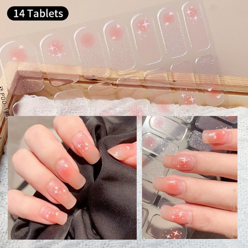 14 Strips Gel Nail Strips Full Cover Nail Stickers - Image 9