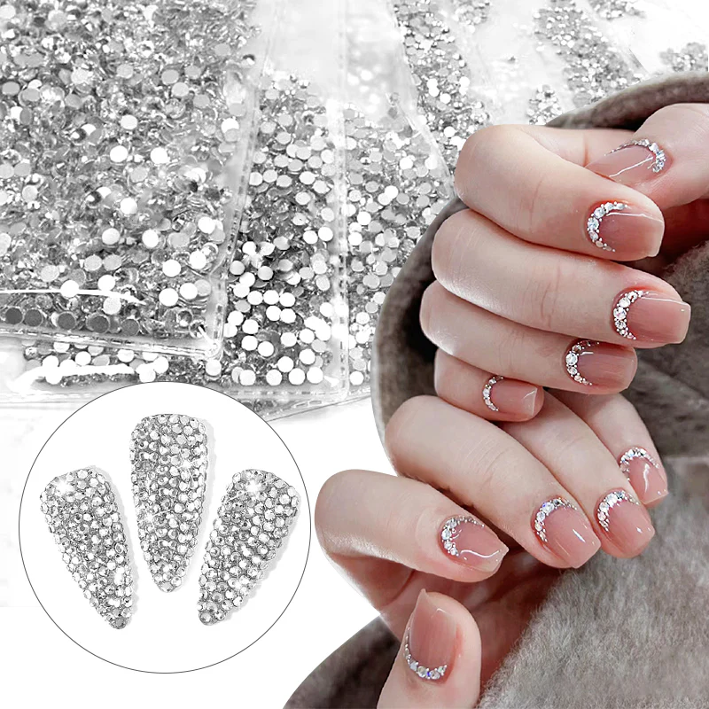 1440pcs Transparent Flatback Rhinestones SS5# 1.8mm - Image 9