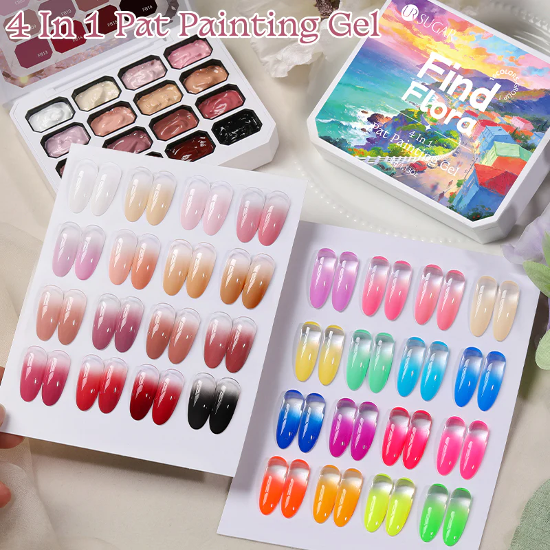16 Colors 4 In 1 Pat Painting Gel Fairy Brier - Image 4