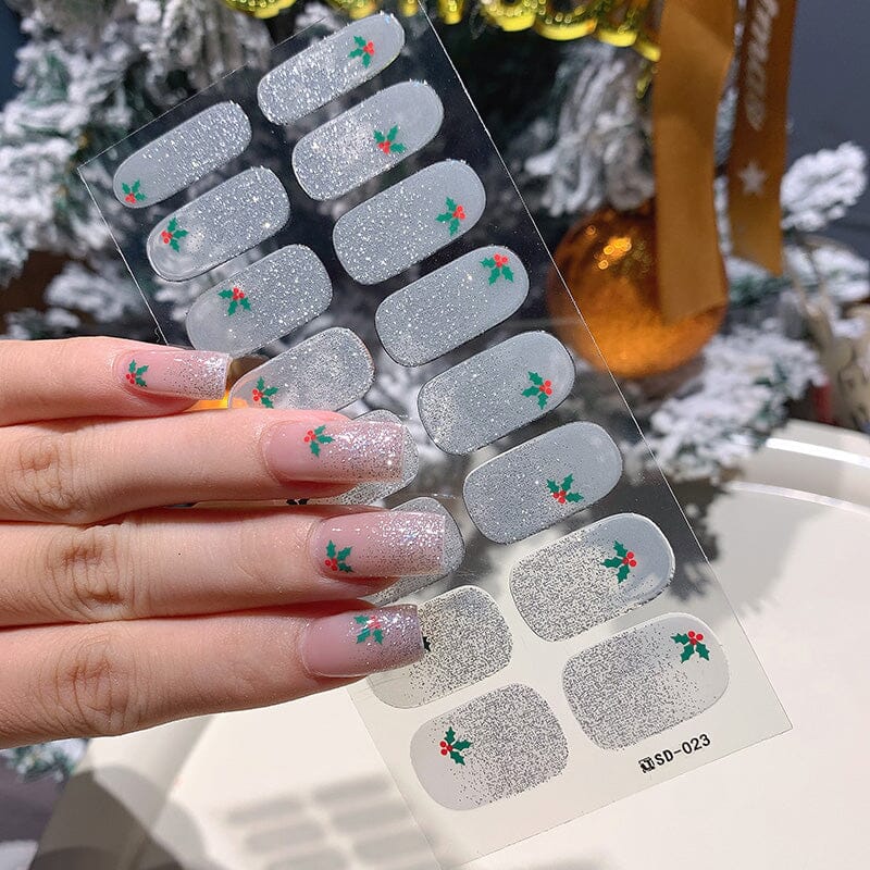 16 Tips Christmas Full Cover Nail Stickers - Image 11