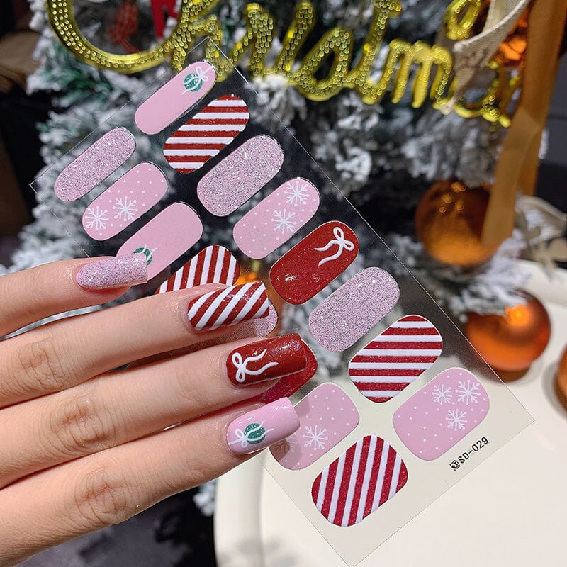 16 Tips Christmas Full Cover Nail Stickers - Image 15