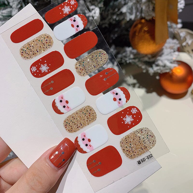 16 Tips Christmas Full Cover Nail Stickers - Image 16