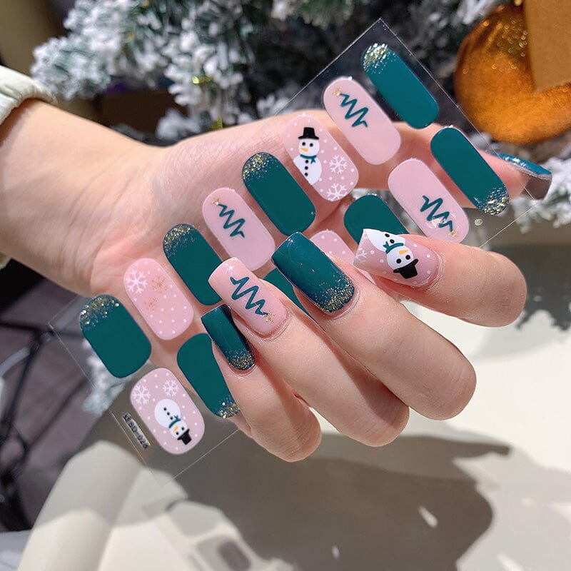 16 Tips Christmas Full Cover Nail Stickers - Image 7