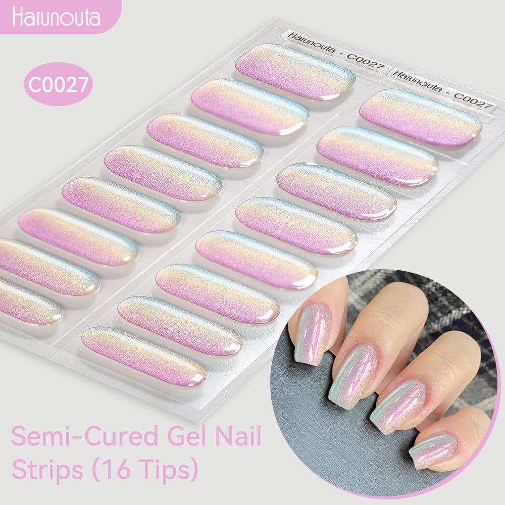 16 Tips Semi-Cured Gel Nail Strips C001-C056 - Image 27