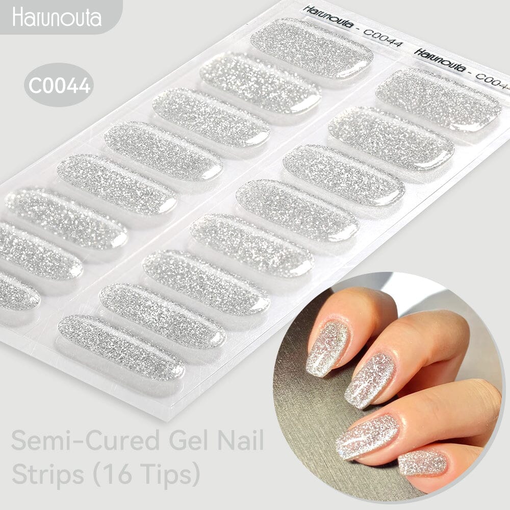 16 Tips Semi-Cured Gel Nail Strips C001-C056 - Image 44