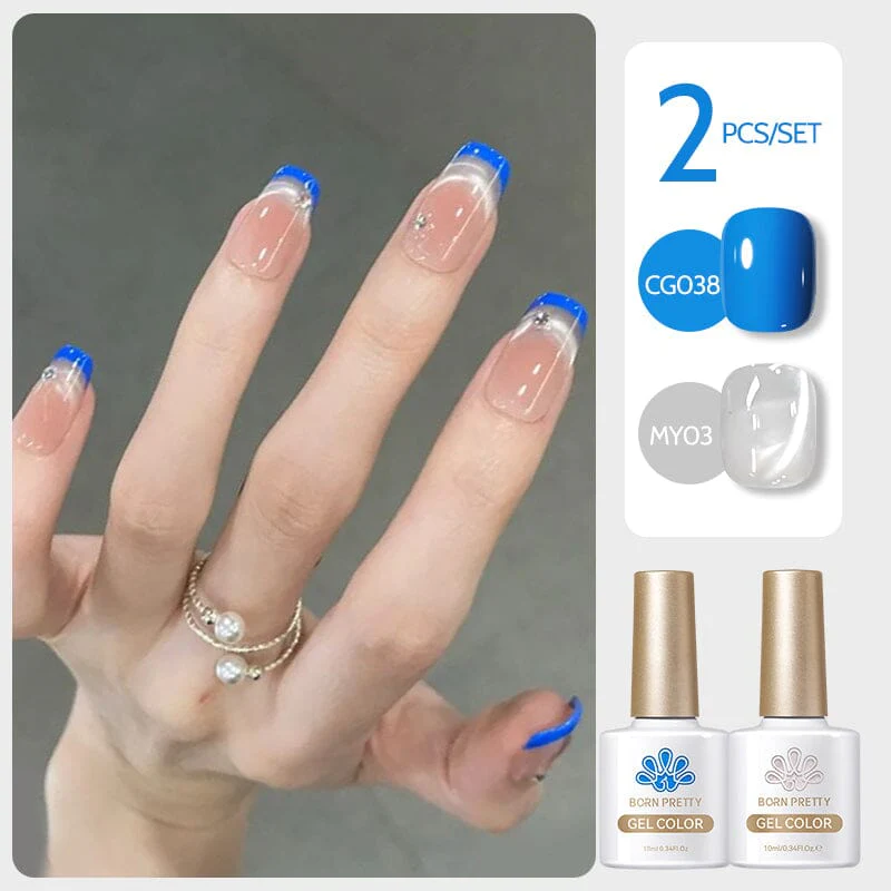 2 Bottles Gel Set French Cat Magnetic Gel 10ml - Image 14