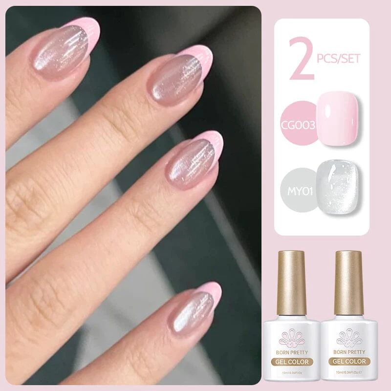 2 Bottles Gel Set French Cat Magnetic Gel 10ml - Image 15