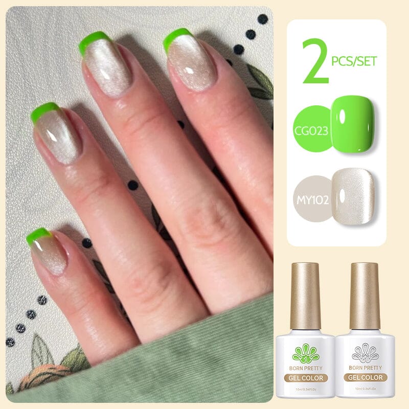 2 Bottles Gel Set French Cat Magnetic Gel 10ml - Image 8