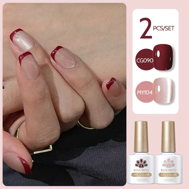 2 Bottles Gel Set French Cat Magnetic Gel 10ml - Image 9