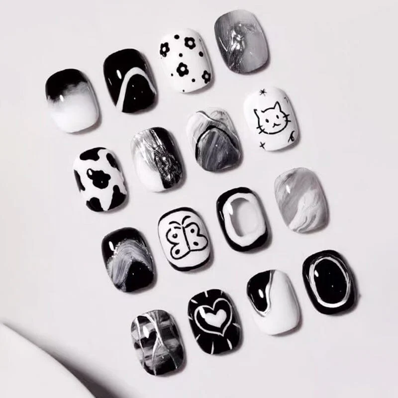 2 Colors 1 Step Gel Polish Set Black& White 15ml - Image 3