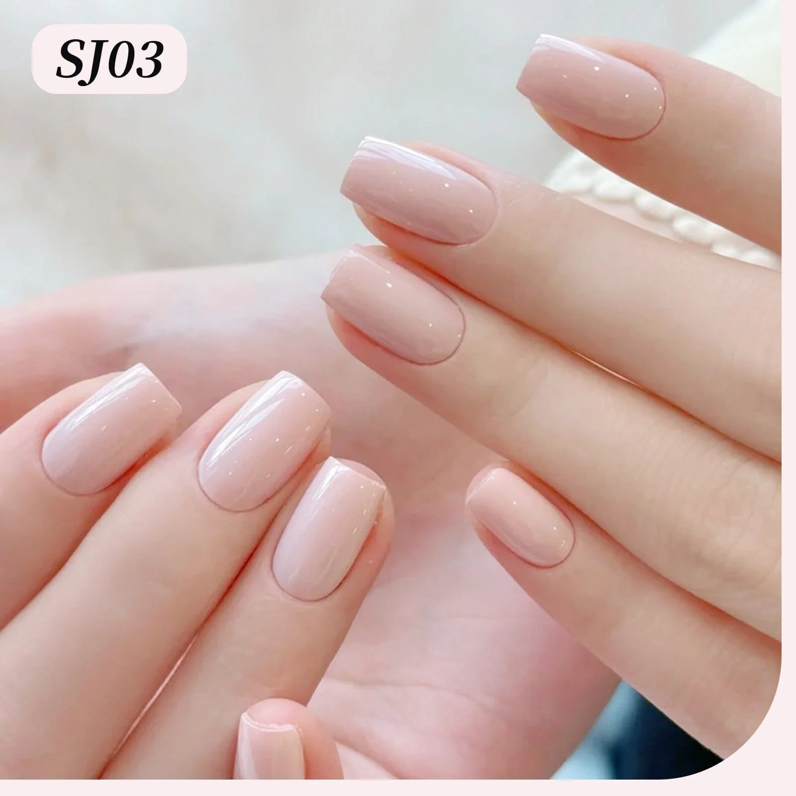 Color Nail Gel SJ03 Baby Pink 15ml - Image 2